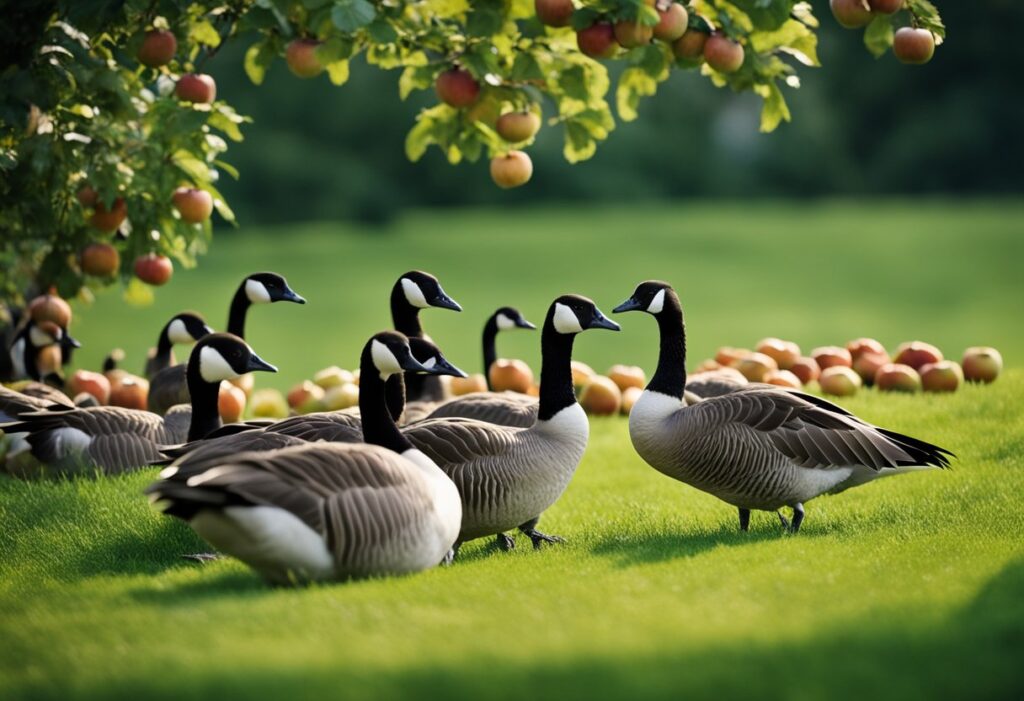 Can Canadian Geese Eat Apples