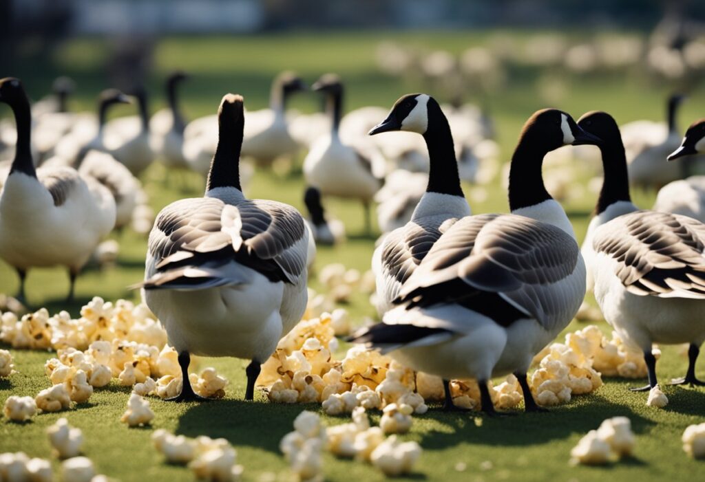 Can Geese Eat Popcorn