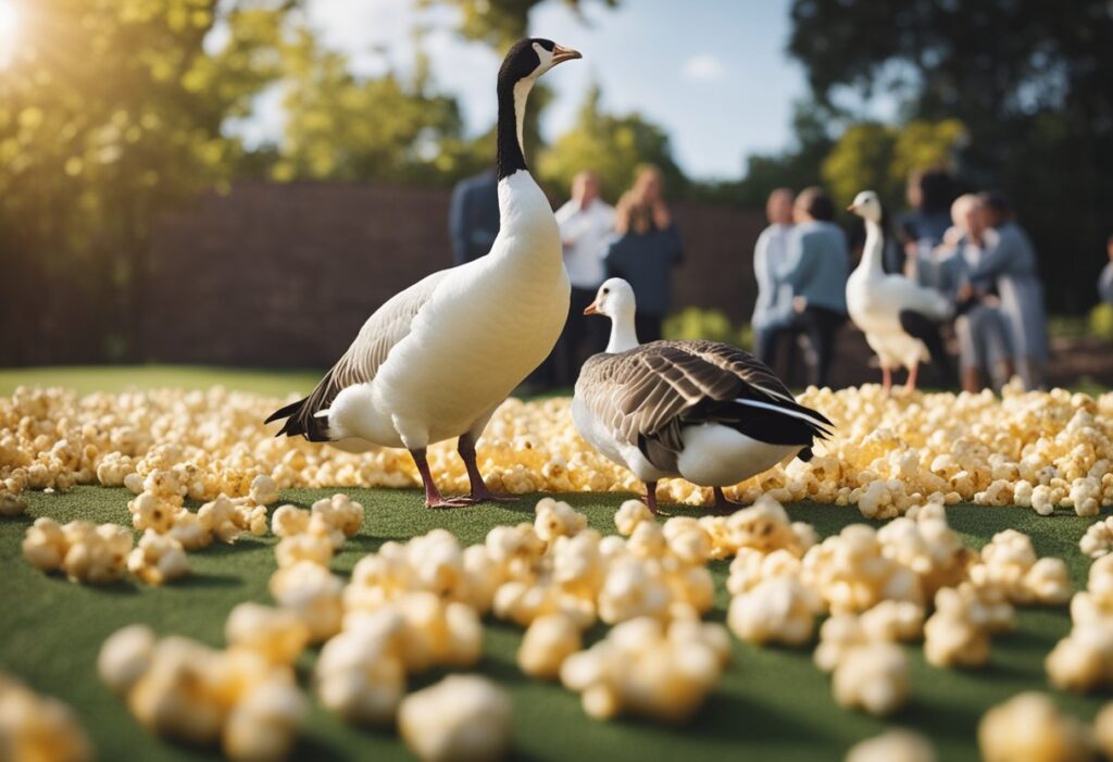 Can Geese Eat Popcorn