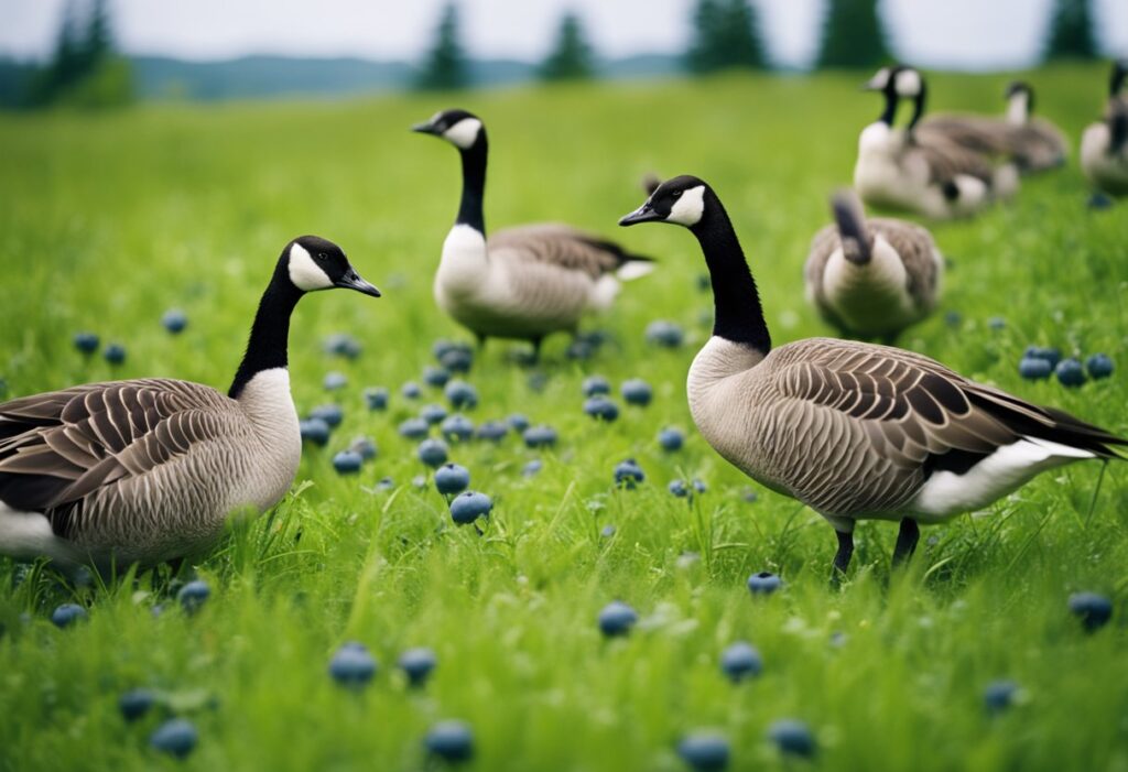 Can Canadian Geese Eat Blueberries