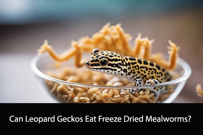 Can Leopard Geckos Eat Freeze Dried Mealworms?