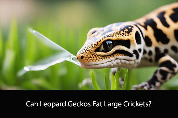 Can Leopard Geckos Eat Large Crickets?