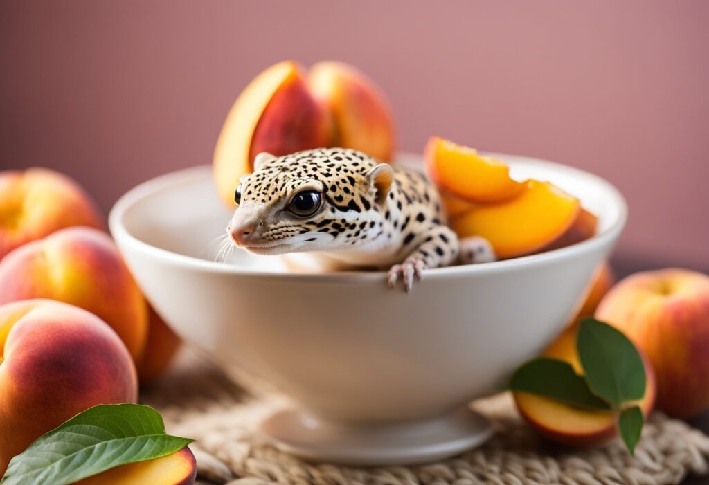 Can Leopard Geckos Eat Peaches