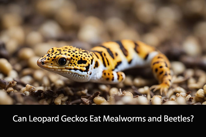 Can Leopard Geckos Eat Mealworms and Beetles?